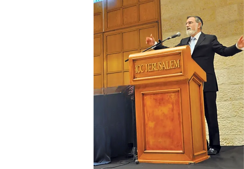 Rabbi Lord Sacks at ICC Jerusalem