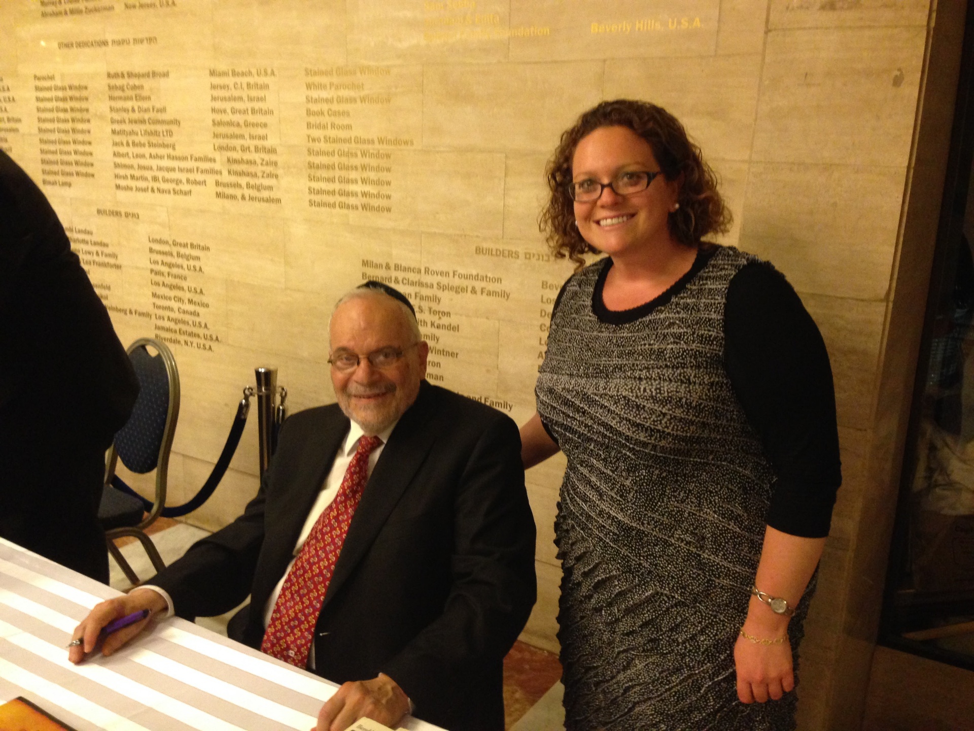 With Rabbi Israel Meir Lau